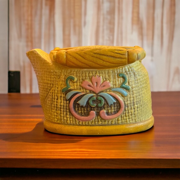 ARDCO Other - Vintage ARDCO Yellow Ceramic Teapot Planter Mid Century Japan Cottagecore
